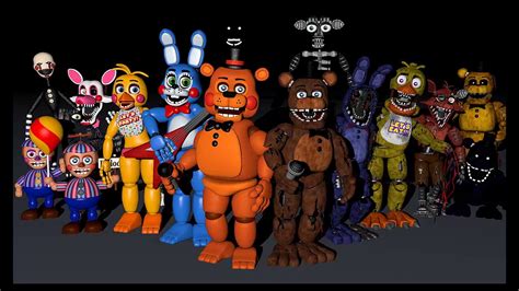 animatronicos|TODOS los ANIMATRÓNICOS de Five Nights At Freddy’s que ...